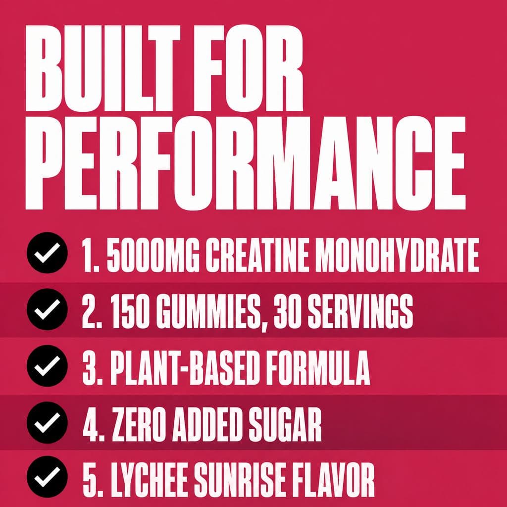 Creatine Gummies - Strength & Performance Formula slika 5
